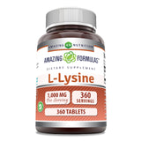 Amazing Formulas L-Lysine 1000 Mg | 360 Tablets | Dietary Supplement