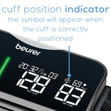Beurer BM81 easyLock Automatic Upper Arm Blood Pressure Monitor, Fully Electronic Smart Cuff Without Cables, Gentle Striction Plus Fast Measurement, Bluetooth, 240 Memory Sets