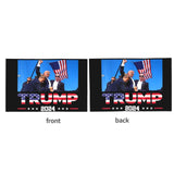 Generic Trump 2024 Car Flag Double Sided Printing Window Clip Flag Car Decoration Banner Outdoor Flags 12x18 Inch, Black