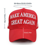 Trump 2024 45-47 Make America Great Again MAGA Hat Donald Trump Slogan with USA Flag Embroidered Adjustable Baseball Cap Black