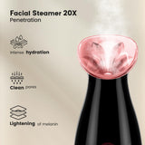 Colorafarm Facial Steamer Nano Ionic: Face Steamer Deep Cleaning Unclogs Pores - Humidifier Warm Hot Mist Home Sauna Spa for Women Men Sinuses Moisturizing