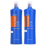 Fanola No Orange Shampoo With Blue Pigments To Eliminate Unwanted Orange Brassy Tones In Lightened Brunettes and Brown Hair 33.8oz (2 Pack)