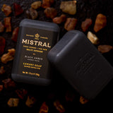 Mistral Bar Soap Organic, Black Amber, Large Bar