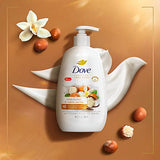 Dove Advanced Care Hand Wash Shea Butter & Warm Vanilla 4 Count for Soft, Smooth Skin, More Moisturizers than the Leading Ordinary Hand Soap, 12 oz