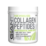 Giant Sports Collagen Peptide Powder - Hydrolyzed Complete All Essential Amino Acids with L-Tryptophan, Great for Skin, Hair, Nails, Bones, Joints - Grass Fed Pasture Raised Type 1 Type 3-1 LB