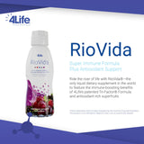 4Life Transfer Factor RioVida Tri-Factor Formula - Liquid Immune System and Antioxidant Support with Vitamin C, Elderberry, Blueberry, and Acai - Single Pack