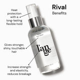 L'ANGE HAIR Rival Heat Shield Hair Spray - Thermal Protection - Anti-Oxidants & Keratin Heat Protection Spray - Frizz & Damage Control - Paraben-Free Treatment