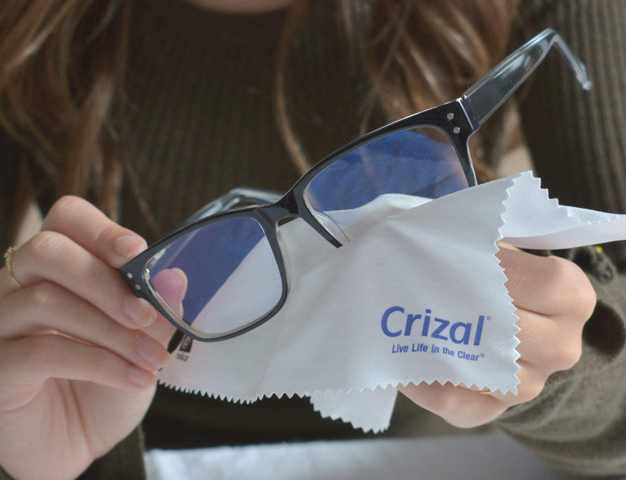 CRIZAL Microfiber Cleaning Cloth for Glasses, 8 Pack | The Best Microfiber Cleaning Clothes for Crizal Anti Reflective Coated Lenses and Eyeglasses Lenses