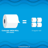 Cottonelle Ultra Clean Toilet Paper, 9 Mega Rolls (9 Mega Rolls = 36 Regular Rolls), 284 Sheets Per Roll, Packaging May Vary