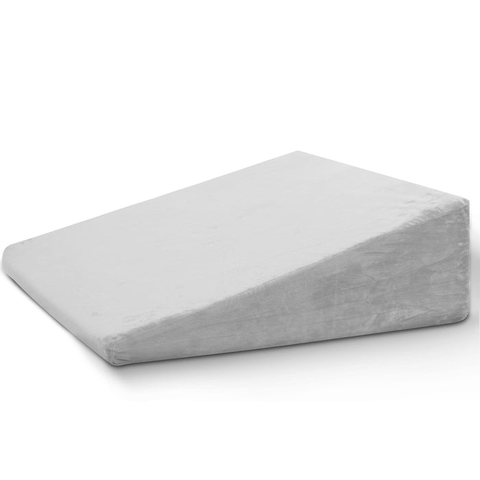 howhom Bed Wedge Pillow for Sleeping, 8 Inch Elevated Support Triangle Pillow for Reading and Rest, Legs and Back Support with Washable Cover