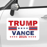 QSUM Trump Vance 2024 Magnet Sticker, 17"*11" Large Size Trump Vance Magnet Large Bumper Sticker for Car with UV Printing, Strong Adhesive Magnet and Vivid Color