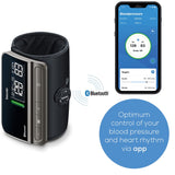 Beurer BM81 easyLock Automatic Upper Arm Blood Pressure Monitor, Fully Electronic Smart Cuff Without Cables, Gentle Striction Plus Fast Measurement, Bluetooth, 240 Memory Sets
