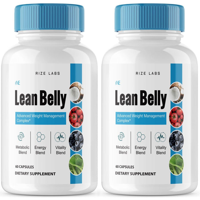 (2 Pack) Lean Belly Juice Powder Capsules - Official Lean Belly Advanced Juice Formula Supplement Weight Management Complex Reviews Max Strength Lean Belly Juice Superfood Cleanse (120 Capsules)