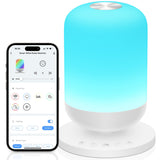 Morfone Sound Machine Baby with 34 Soothing Sounds White Noise Machine & Night Light Sleep Trainer with App Remote Control Alarm Clock Timer Setting Personal Sleep Routine for Babies Adult Kids