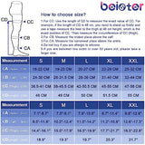 Beister 20-30 mmHg Compression Stockings for Women & Men, Medical Closed Toe Thigh High Socks Graduated Support for Varicose Veins, Edema, Flight