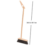 REDECKER Horsehair Broom and Stainless Steel Dust Pan Set, Durable Oiled Beechwood Handles, 35-3/8 Inch, Heavy Duty Broom and Dustpan Combo for Home, Kitchen, Outdoor Use, Made in Germany