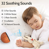 SoundMe White Noise Machine Loud Pink Brown Noise Machine with 32 Soothing Sounds Calming Sleep Sound Machine for Baby Kid Adults Noise Cancelling machine with 36 Volume Levels 4 Timer for Home Office