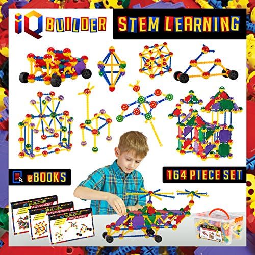 | STEM Learning Toys | Creative Construction Engineering | Fun Educational Building Set for Boys & Girls Ages 3-10 | Top Blocks Game Kit