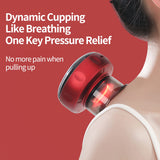 Becommend Smart Dynamic Cupping Therapy Set,Cellulite Massager 4 in 1 Vacuum Therapy Machine Cellulite Remover,Gua Sha Massage Tool with12 Level Temperature and Suction, 12 Level Red