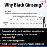 GeumHeuk Korean Black Panax Ginseng Capsule 1000mg - 90 Vegan Capsules Non GMO, High Ginsenosides, High Absorption Rate, Enhance Immunity, Mental Performance, Stamina & Energy, Men & Women