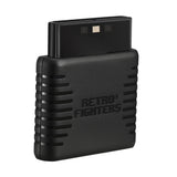 Retro Fighters Defender Next-Gen Wireless Controller Compatible with Nintendo Switch, PC, PS1, PS2, PS3, and PS4 in Black