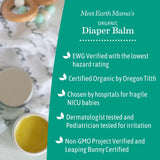 Earth Mama Organic Diaper Balm | Diaper Cream with Calendula | Calm Skin Baby Essentials for Diaper Bag |Multipurpose Baby Ointment, 2-Fluid Ounce