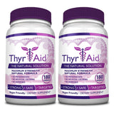 ThyrAid - Thyroid Supplement - Iodine, Kelp, Ashwagandha - Vegan - 360 Capsules (6 Month Supply)