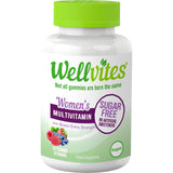 Wellvites Sugar Free Multivitamin Gummies for Women with Biotin – Vegan, Non-GMO - Vitamins for Women – Vitamin A, B6, and B12 – No Artificial Sweeteners, Gluten Free – 60 Count (30 Day Supply)