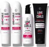 LUS (Love Ur Self) Ultra-Defining Curl Kit for Curly Hair Simplified Irish Sea Moss, Aloe Vera & Shea Butter Hair Routine Vegan & Cruelty Free