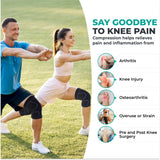 Modvel Compression Knee Brace for Women & Men - 2 Pack Knee Brace for Women Running Knee Pain, Knee Support Sleeve, Workout Sports Braces for Meniscus Tear ACL & Arthritis Pain Relief