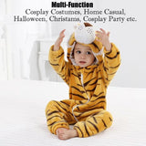 QIAONIUNIU Halloween Baby Tiger Costumes Toddler Outfit Infants Cosplay Romper 24-30 Months