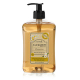 A LA MAISON Plumeria Liquid Hand Soap - Triple French Milled Natural Moisturizing Soap (Pack of 3, 16.9 oz Bottle)