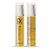 Global Keratin GKHAIR Smoothing Serum (Pack of 2/0.34 fl oz) - 100% Pure Organic Argan Oil | Hydrating Strength Shine Dry Damaged Repair Anti-Frizz Moistures Nourishment
