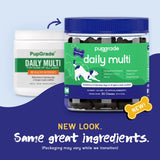 PupGrade Daily Multivitamin for Dogs - All-in-One Supplement for Digestive, Immune, Skin and Coat Health - 32 Healthy Nutrients, Probiotic Enzymes, Omega Fish Oil, Vitamins A, C, D & E - 30 Soft Chews