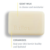 Beekman 1802 Ceramide Goat Milk Body Soap Bar - Fragrance Free - 9 oz - Vegetable Soap with Shea Butter, Jojoba & Kukui Nut Oil - Deeply Hydrates & Cleanses - Good for Sensitive Skin - Cruelty Free