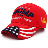 Engmoo Trump 2024 Maga Hat with USA Flag Embroidery Adjustable Baseball Cap