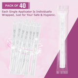 Nieteyrue Updated Vaginial Cream Applicators (40 Packs) Disposable Dosage Markings Plastic Individually Wrapped Fit to Most Cream, Gels, Lub-ric-ants, Feminine Care Vaginial Applicators