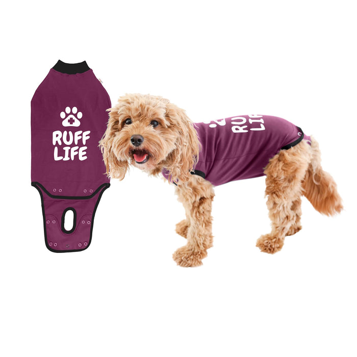 BellyGuard - Dog Recovery Suit, Post Surgery Dog Onesie for Male and Female Dogs, Comfortable Cone Alternative for Large and Small Dogs, Soft Cotton Covers Wound, Stitches. Patented Easy Potty System.