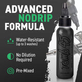 Tomb 45 NO DRIP Enhancement Color (Onyx Black) | Hair Enhancer For Beard & Lineup | Water Resistant Hairline Filler Spray | Barber Beard Liner For Thicker & Fuller Hairstyling