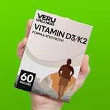 Veru Wellness D3/K2 Essential Patch - Bariatric Support Vitamins D3 K2 (60 Patches)