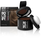 BOLDIFY Hairline Powder Instantly Conceals Hair Loss, Root Touch Up Hair Powder, Hair Toppers for Women & Men, Hair Fibers for Thinning Hair, Root Cover Up, Stain-Proof 48 Hour Formula (Hazel Brown)