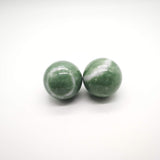 BCQLI 2" Greenish Stone Baoding Balls,Hand Exercise Tool