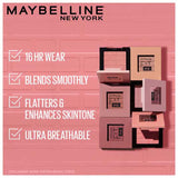 MAYBELLINE Fit Me Powder Blush, Lightweight, Smooth, Blendable, Long-lasting All-Day Face Enhancing Makeup Color, Rose, 1 Count