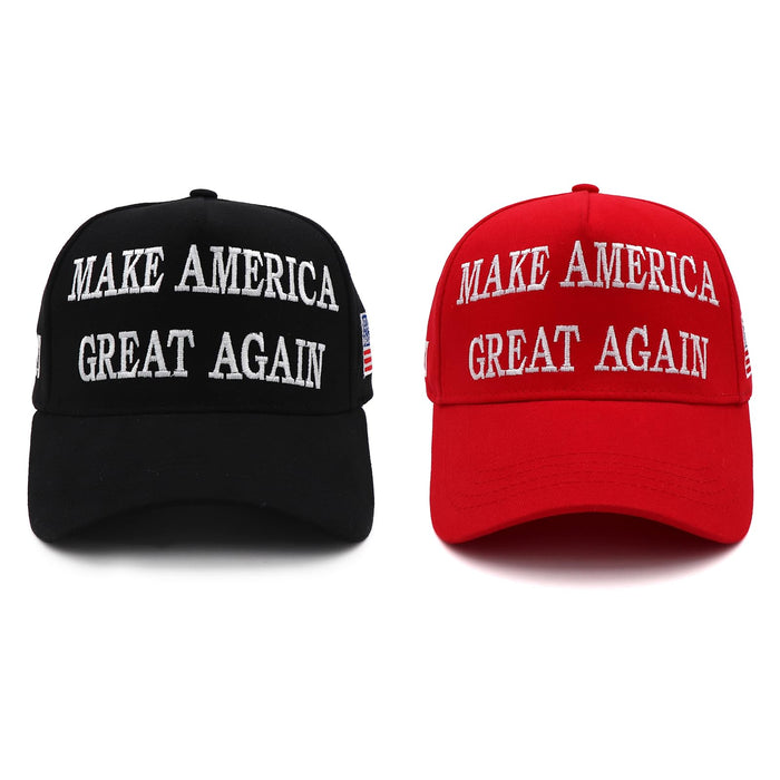 Trump 2024 Hat 45-47 MAGA Hat Make America Great Again Donald Trump Slogan with USA Flag Embroidery Adjustable Baseball Cap