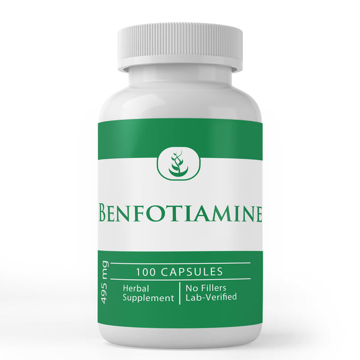 PURE ORIGINAL INGREDIENTS Benfotiamine, (100 Capsules) Always Pure, No Additives Or Fillers, Lab Verified