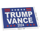 Trump Vance 2024 Flag Tapestry Donald Trump 2024 President Vance Flag Double Stitched and 2 Brass Grommets Banner for Outdoor Indoor yard Room Decor Hanging Decor 3x5 FT