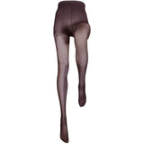 Truform Sheer Compression Pantyhose, 8-15 mmHg, Women's Shaping Tights, 20 Denier, Black, Queen