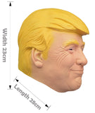 LEKA NEIL Donald Trump Realistic Celebrity Masks Latex Costume for Adults American Campaigner Mask Great Halloween Costume Accessory Cosplay Props Adult size Orange