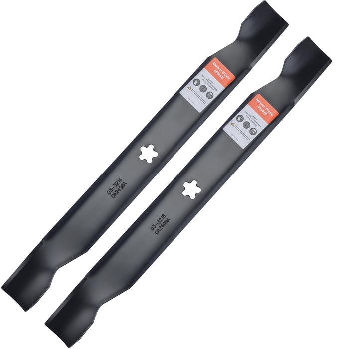 Grasscool 138971 Blades for Craftsman 42 inch Mower with 5-Star Mounting Pattern LT1000 LT2000 T110 YT3000 42'' Deck Cut Zero Turn Riding Repalce 532138971