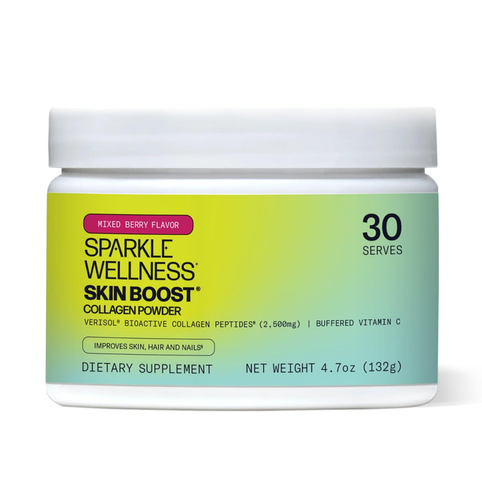 Sparkle Skin Boost (Mixed Berry) [30-Serves] Verisol Collagen Peptides Protein Powder Vitamin C Supplement Drink